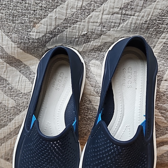 Crocs Citilane Roka Blue White Rubber junior size 3 comfort lightweight NWOT - Picture 9 of 10